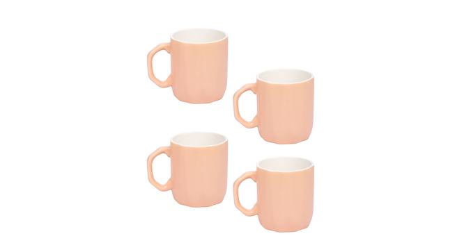 Madeleine Mug Set (Peach, Set Of 4 Set) by Urban Ladder - Front View Design 1 - 398616