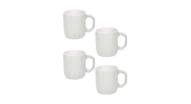 Madeleine Mug Set (White, Set Of 4 Set) by Urban Ladder - Front View Design 1 - 398622