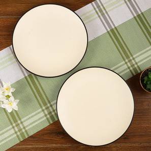Crockery Set Design Sheralyn Dinner Plates Set of 2 (White)