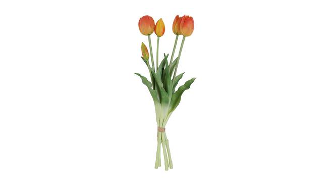 Ransome Artificial Flower Set of 5 (Orange) by Urban Ladder - Front View Design 1 - 398689