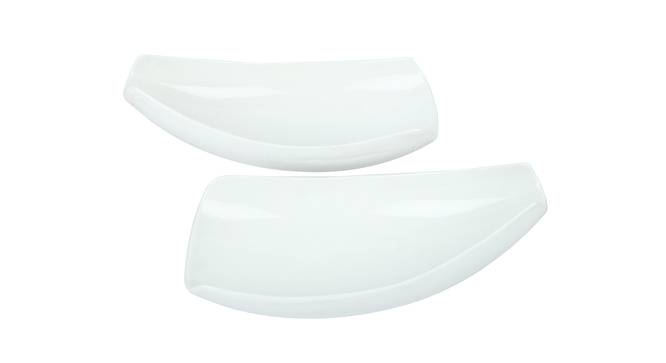 Sanford Platter Set of 2 (White) by Urban Ladder - Front View Design 1 - 398693