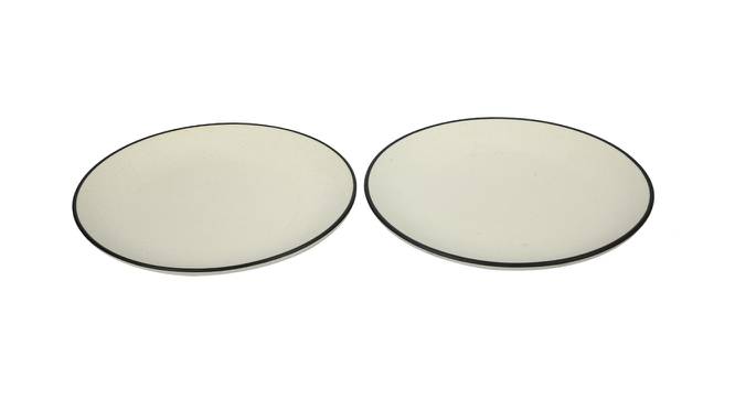 Sheralyn Dinner Plates Set of 2 (White) by Urban Ladder - Front View Design 1 - 398697