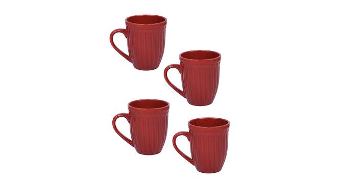 Raelyn Mug Set (Red, Set Of 4 Set) by Urban Ladder - Front View Design 1 - 398707