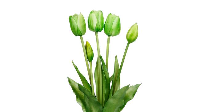 Ransome Artificial Flower Set of 5 (Green) by Urban Ladder - Cross View Design 1 - 398714