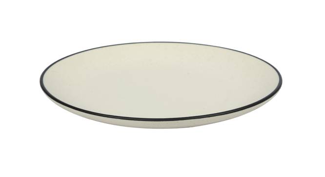 Sheralyn Dinner Plates Set of 2 (White) by Urban Ladder - Cross View Design 1 - 398723
