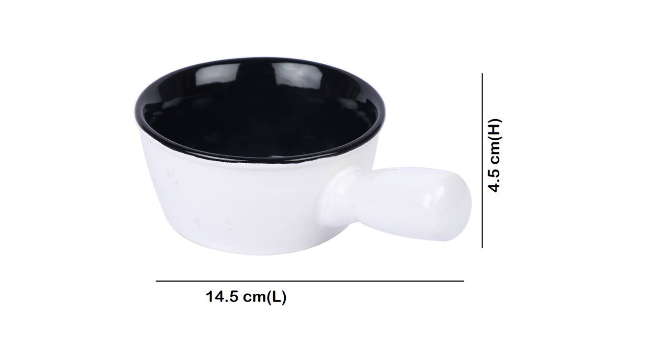 Sinclair black white chutney bowls set of 2 6
