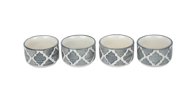Steed Chutney Bowl Set of 4 (Grey) by Urban Ladder - Front View Design 1 - 398764