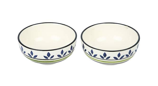 Talin Serving Bowl Set of 2 (White) by Urban Ladder - Front View Design 1 - 398768