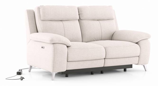 Emila Two Seater Motorized Recliner (Cream) by Urban Ladder - Cross View Design 1 - 398792