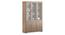 Hubert 6 Door Kitchen Display Cabinet (WARM WALNUT Finish) by Urban Ladder - Front View Design 1 - 398829