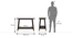 Sinata Console Table (American Walnut Finish) by Urban Ladder - Dimension Design 1 - 398865