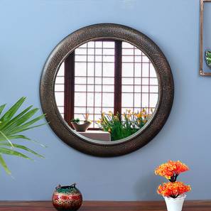 Console Table And Wall Mirrors Design Copper Wood Wall Mirror