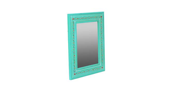 Sutton Wall Mirror (Blue, Simple Configuration) by Urban Ladder - Front View Design 1 - 399964