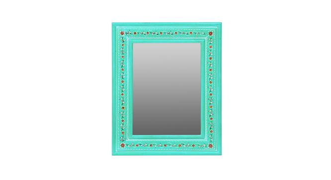 Sutton Wall Mirror (Blue, Simple Configuration) by Urban Ladder - Cross View Design 1 - 399981