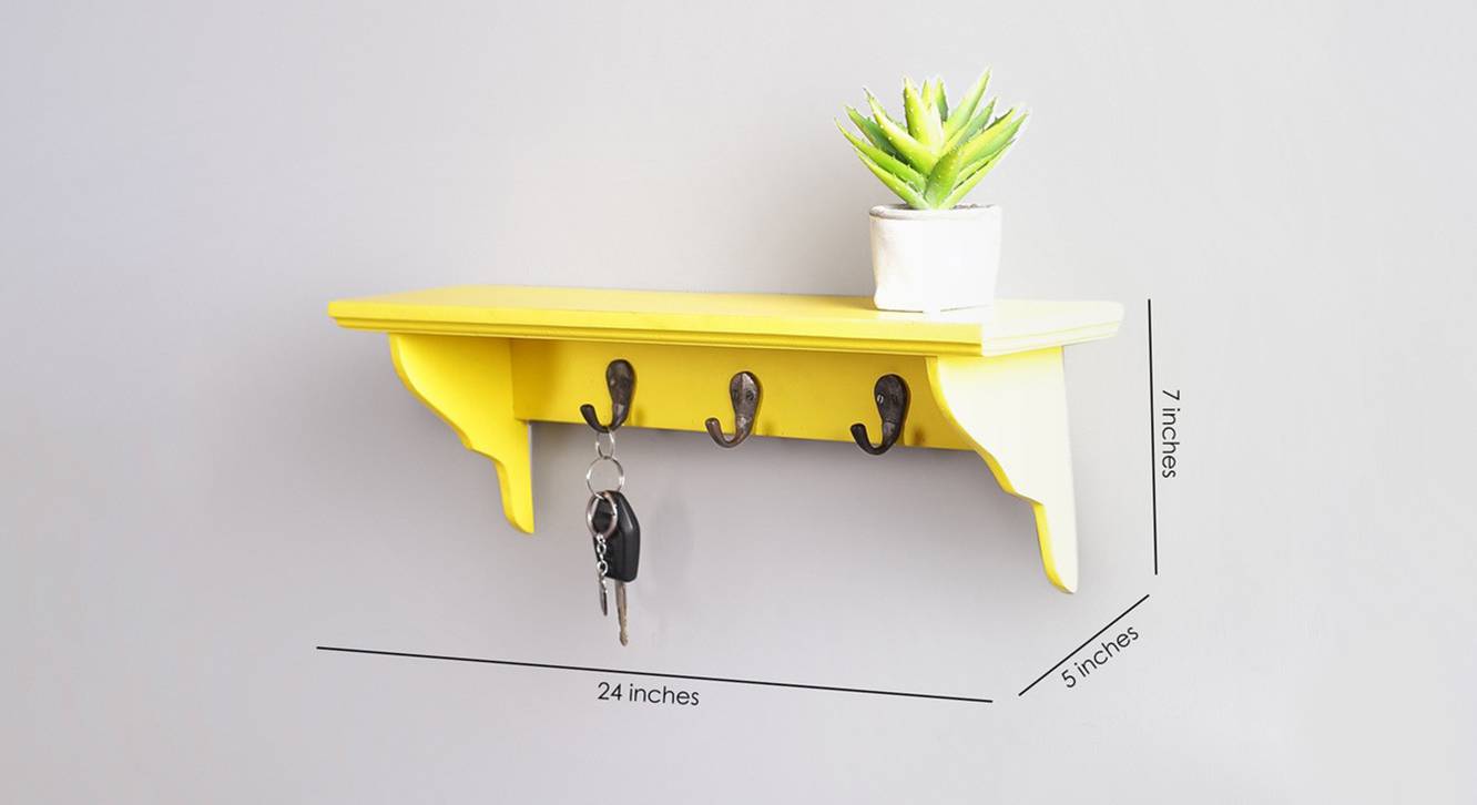 Laurin wall shelf yellow 6