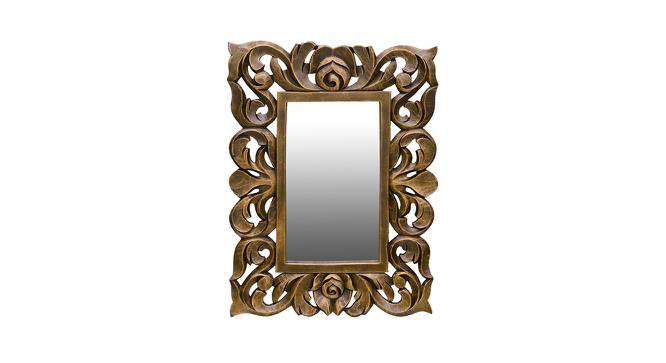 Rylan Wall Mirror (Brown, Simple Configuration) by Urban Ladder - Front View Design 1 - 400340