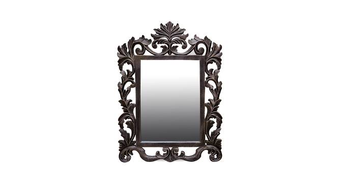 Rylan Wall Mirror (Black, Simple Configuration) by Urban Ladder - Front View Design 1 - 400341