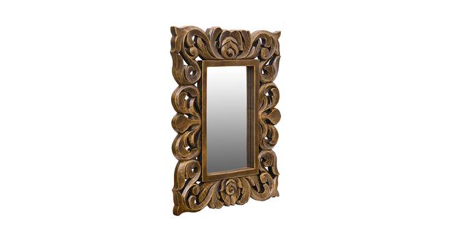 Rylan Wall Mirror (Brown, Simple Configuration) by Urban Ladder - Cross View Design 1 - 400356