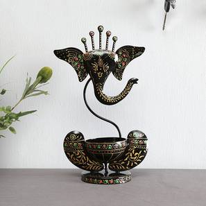 Craft Tree Design Black Metal Tealight Holders Set of