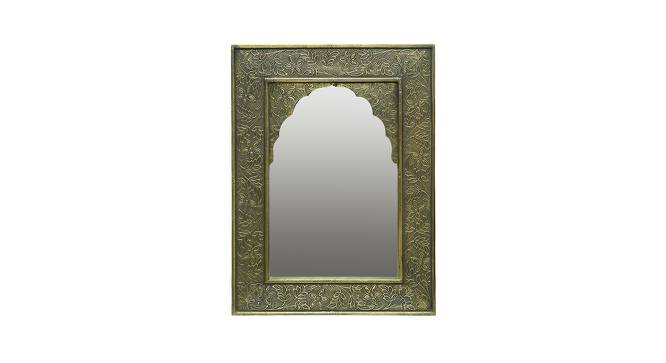Bradley Wall Mirror (Gold, Simple Configuration) by Urban Ladder - Front View Design 1 - 400440