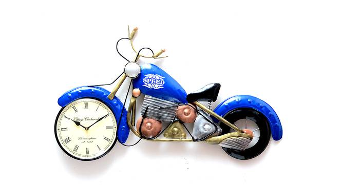 Marlee Wall Clock (Blue) by Urban Ladder - Front View Design 1 - 400559