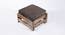 Amber Ottoman (Grey Velvet) by Urban Ladder - Design 1 Side View - 400670