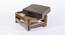Amber Ottoman (Grey Velvet) by Urban Ladder - Rear View Design 1 - 400677