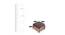 Amber Ottoman (Grey Velvet) by Urban Ladder - Design 1 Dimension - 400694