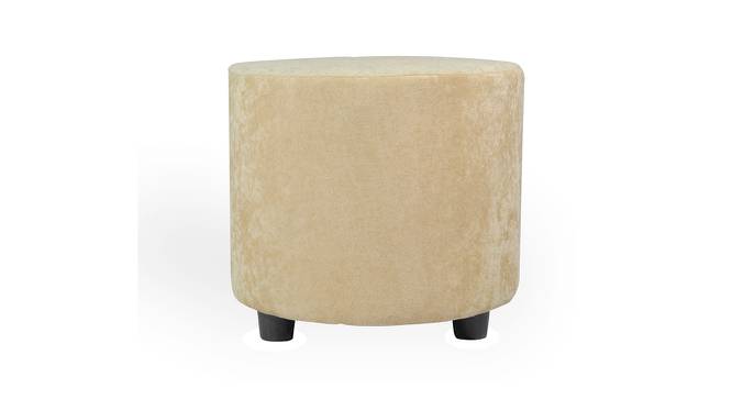 Iris Ottoman (Ivory Sparkle Velvet) by Urban Ladder - Front View Design 1 - 400785