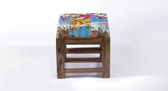 Houston Ottoman (Multicolour Patch Kantha) by Urban Ladder - Front View Design 1 - 400787
