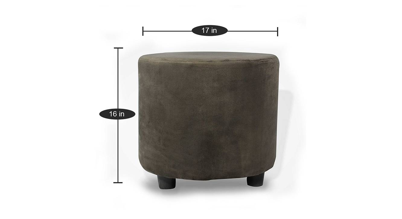 Iris ottoman grey velvet 6