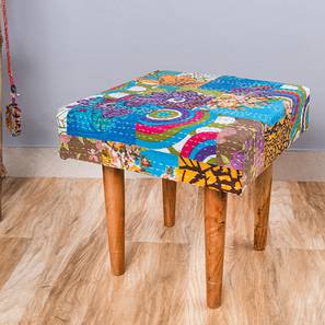 Lisbone ottoman multicolour patch kantha lp