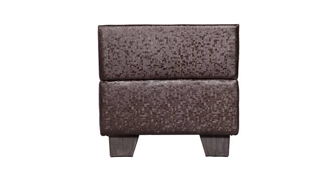 Iris Ottoman (Leather Brown) by Urban Ladder - Front View Design 1 - 400857