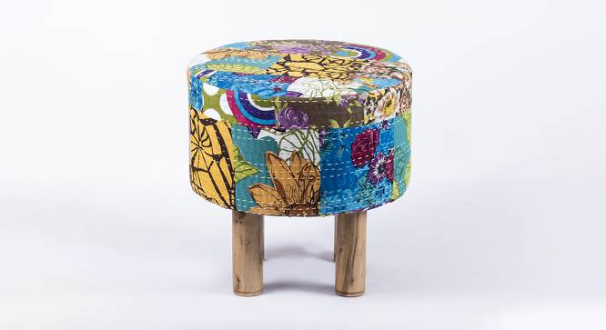 Morgan Ottoman (Multicolour Patch Kantha) by Urban Ladder - Cross View Design 1 - 400873