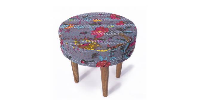 Nayla Ottoman (Bird Print Grey Kantha) by Urban Ladder - Cross View Design 1 - 400879