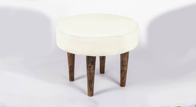Nayla Ottoman (White) by Urban Ladder - Front View Design 1 - 400935