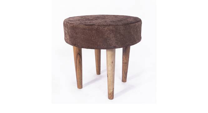 Nayla Ottoman (Brown Sparkle Velvet) by Urban Ladder - Front View Design 1 - 400938