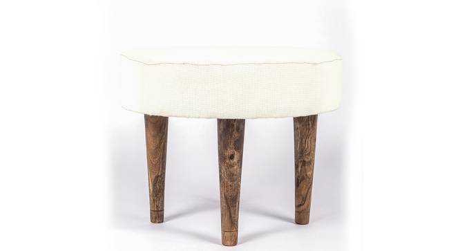 Nayla Ottoman (White) by Urban Ladder - Cross View Design 1 - 400947