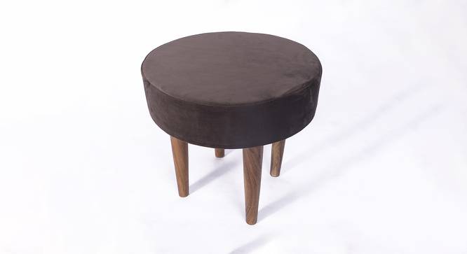 Nayla Ottoman (Grey Velvet) by Urban Ladder - Cross View Design 1 - 400953