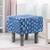 Verona ottoman indigo patchwork kantha lp
