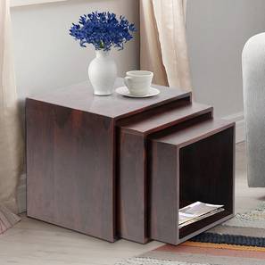 Ottomans Design Oakland Wood Side Table in Finish