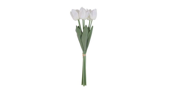 Edwards Artificial Flower Set of 6 (White) by Urban Ladder - Side View Design 1 - 