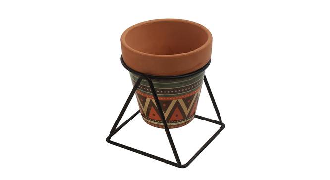 Ainsley Planter (Brown) by Urban Ladder - Front View Design 1 - 401152