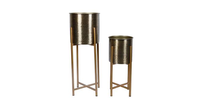 Charlee Planter Set of 2 (Brown) by Urban Ladder - Cross View Design 1 - 401154