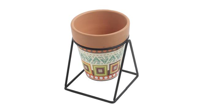 Dahlia Planter (Brown) by Urban Ladder - Cross View Design 1 - 401174