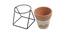 Dahlia Planter (Brown) by Urban Ladder - Design 1 Side View - 401191