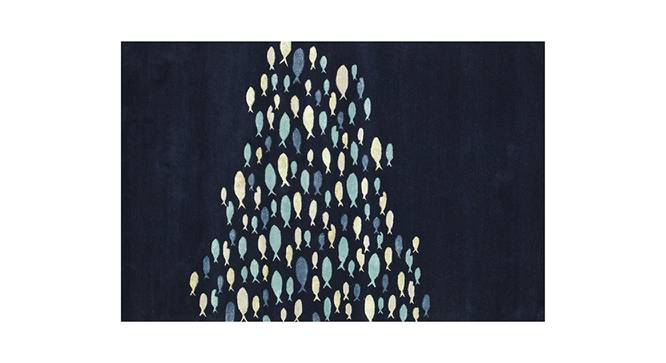 Baila Carpet (Rectangle Carpet Shape, 244 x 152 cm  (96" x 60") Carpet Size, Medieval Blue) by Urban Ladder - Front View Design 1 - 401427