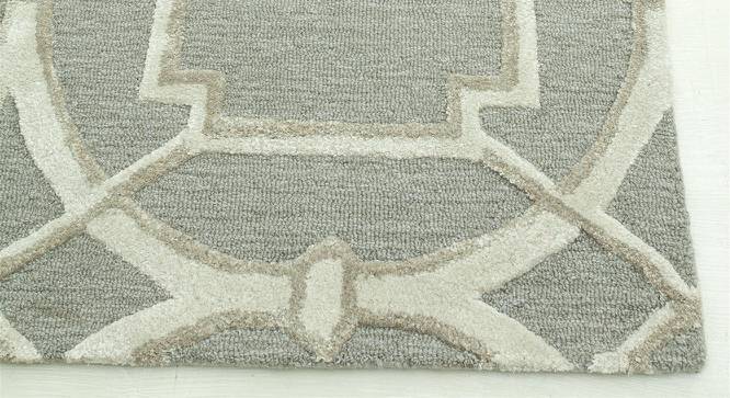 Bastina Carpet (Rectangle Carpet Shape, 244 x 335 cm (96" x 132") Carpet Size, Light Blue - White) by Urban Ladder - Cross View Design 1 - 401447