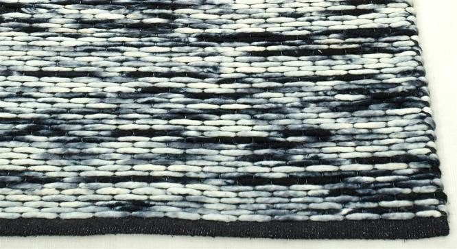 Damino Carpet (Rectangle Carpet Shape, Ebony - White, 256 x 152 cm  (101" x 60") Carpet Size) by Urban Ladder - Cross View Design 1 - 401556