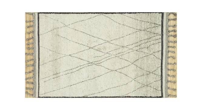 Felice Carpet (Rectangle Carpet Shape, Natural White - Natural Grey, 216 x 152 cm  (85" x 60") Carpet Size) by Urban Ladder - Front View Design 1 - 401769